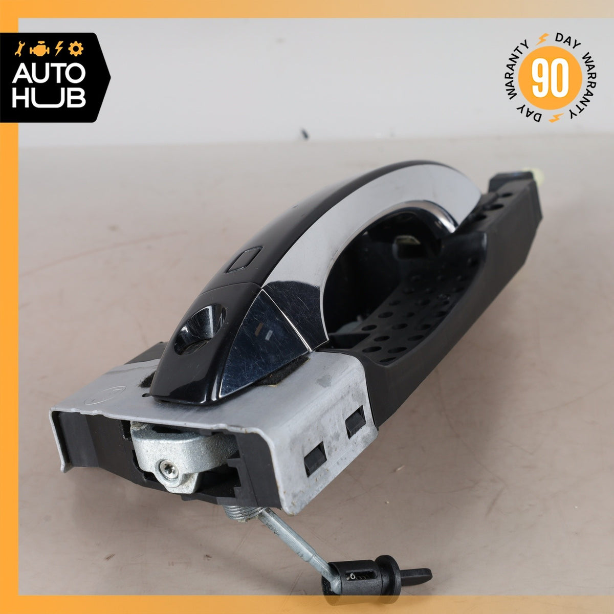 Audi D4 A8L Front Left Driver Exterior Door Handle Black 4H1837885 OEM - photo 13