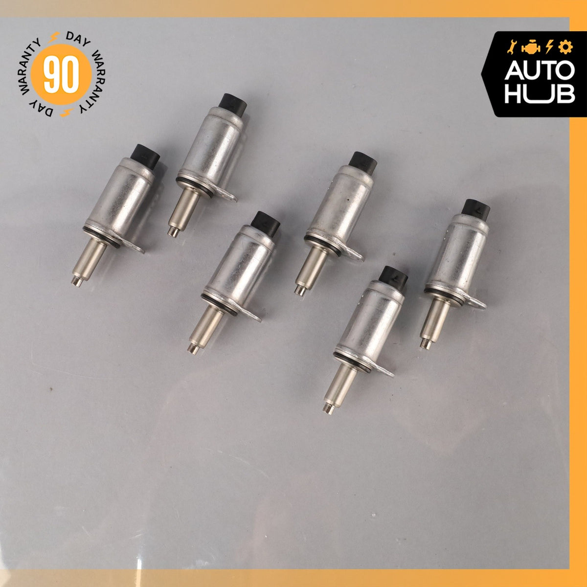 17-19 Audi 4M Q7 Engine Motor Camshaft Adjust Solenoid Set of 6 OEM 87k - photo 3