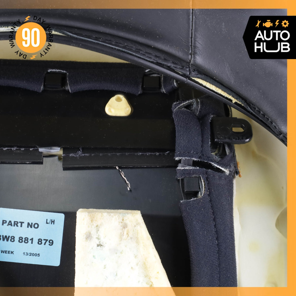 03-10 Bentley Continental GT Front Left Side Top Upper Seat Cushion OEM - photo 19