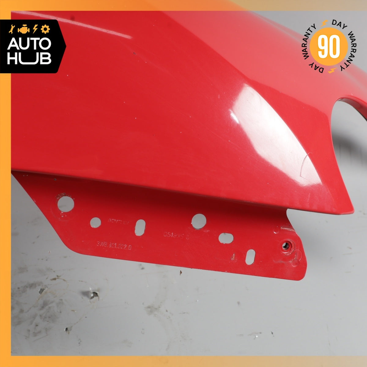 03-11 Bentley Continental GT GTC Right Passenger Side Fender Assembly Red OEM - photo 9