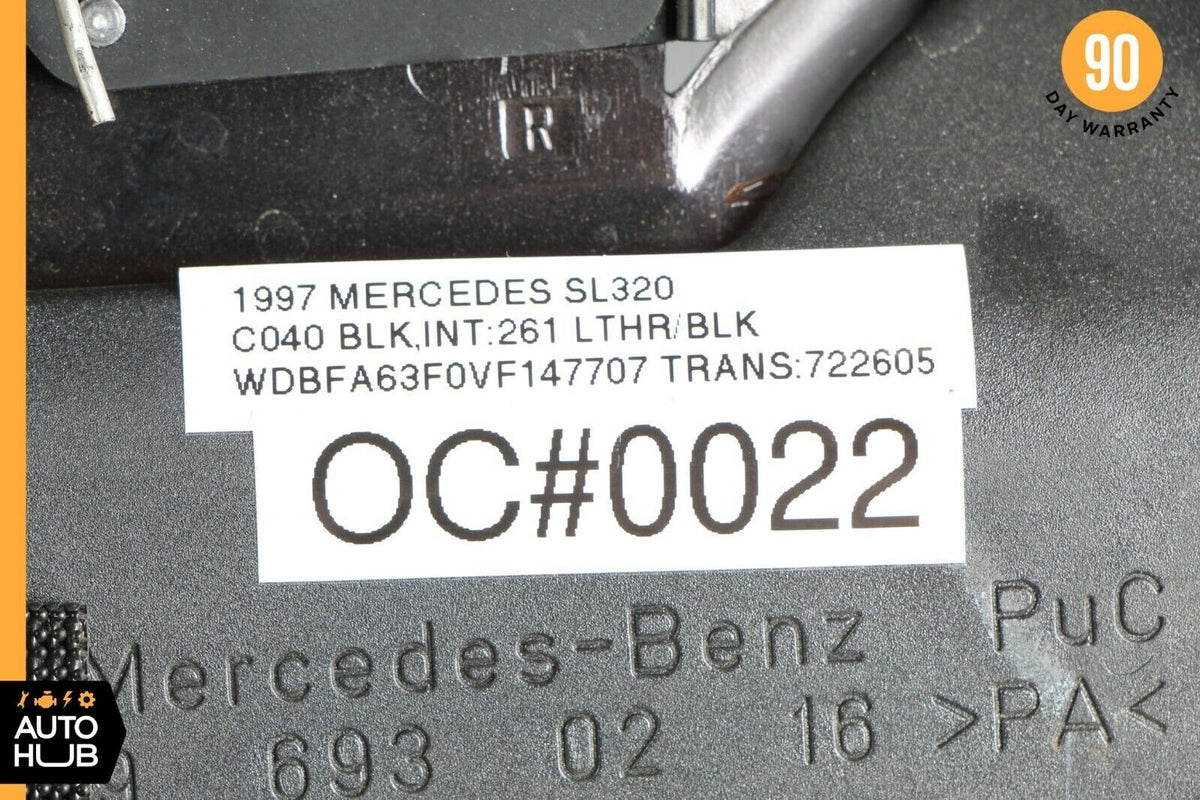 90-02 Mercedes R129 SL320 SL500 Soft Top Flap Trim Rear Right Passenger Side OEM - photo 11