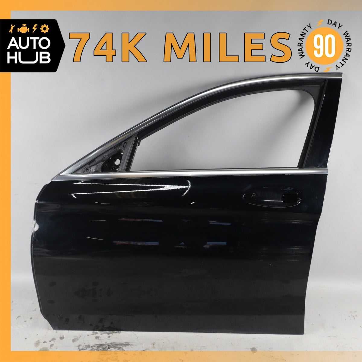 15-21 Mercedes W205 C300 C350e C400 C450 AMG Left Side Door Shell Black OEM 74k - photo 1