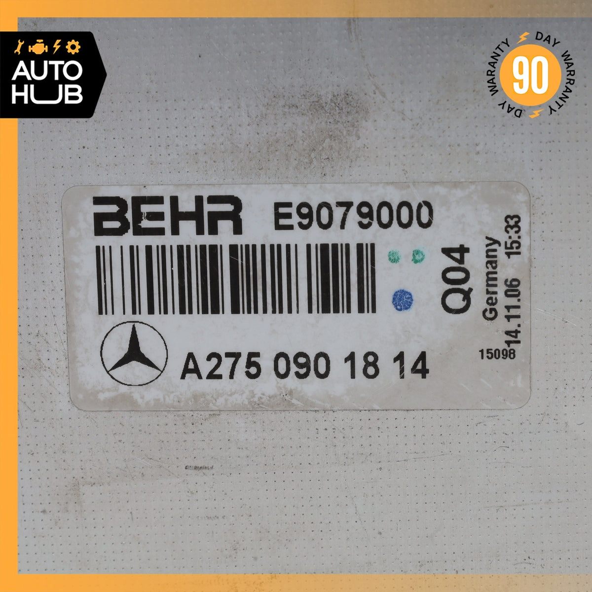 03-12 Mercedes W220 S600 CL600 S65 Left Driver Turbo Intercooler Radiator OEM - photo 9