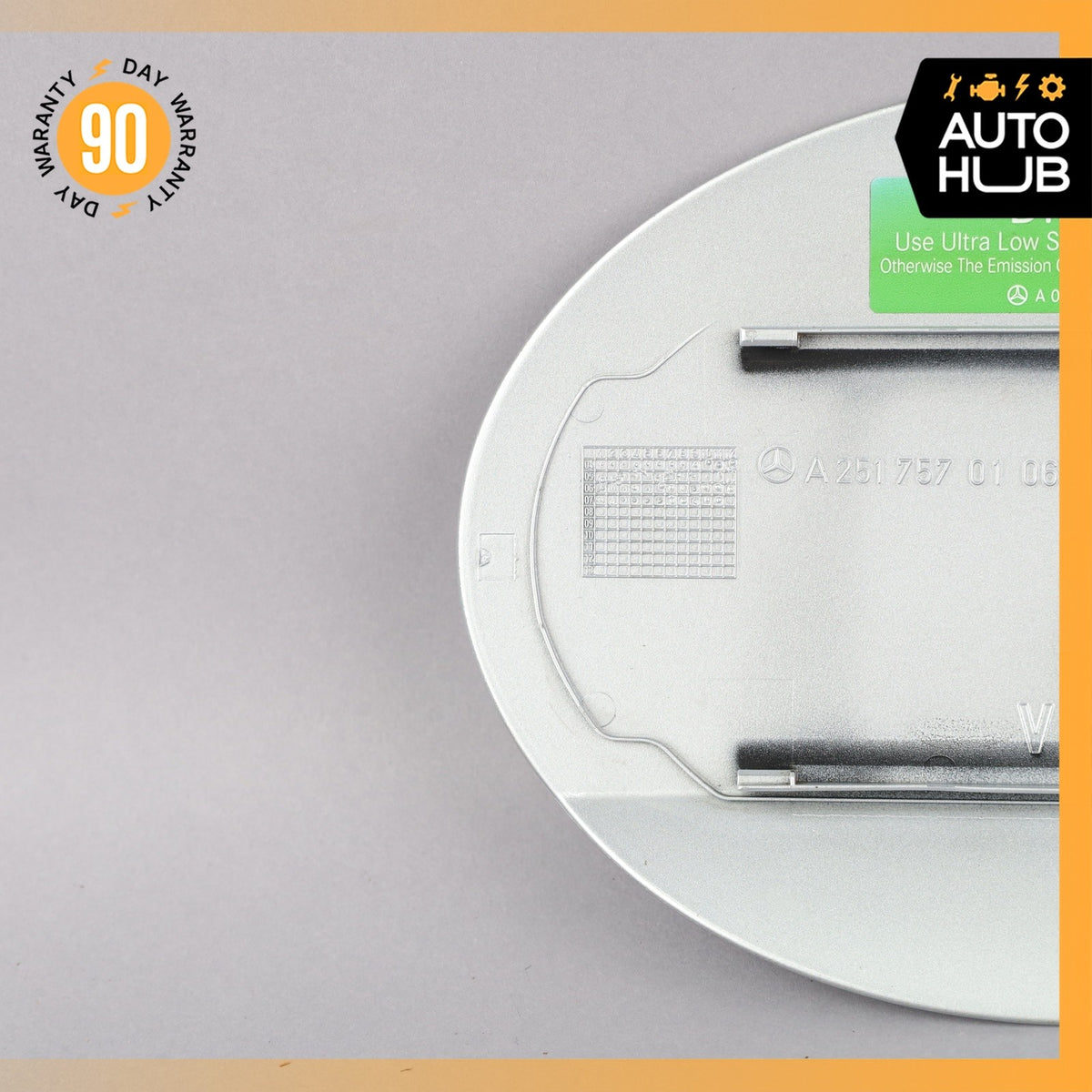06-13 Mercedes W251 R320 R500 Fuel Door Lid Gas Tank Cover 2517570106 White OEM - photo 6