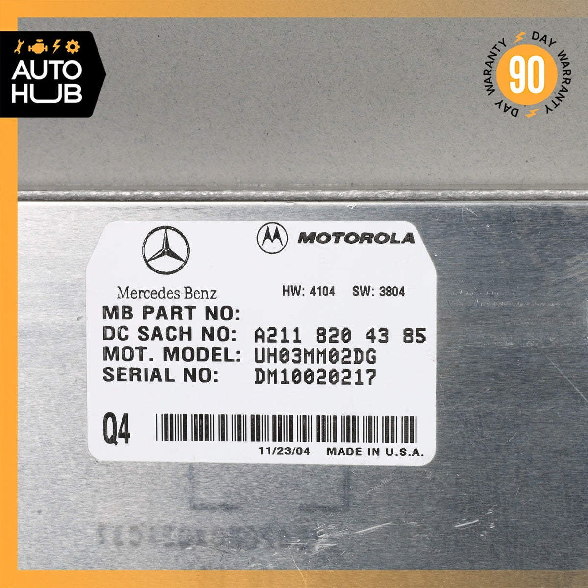 03-11 Mercedes W220 S350 CLK350 Motorola Bluetooth Communication Module OEM - photo 2