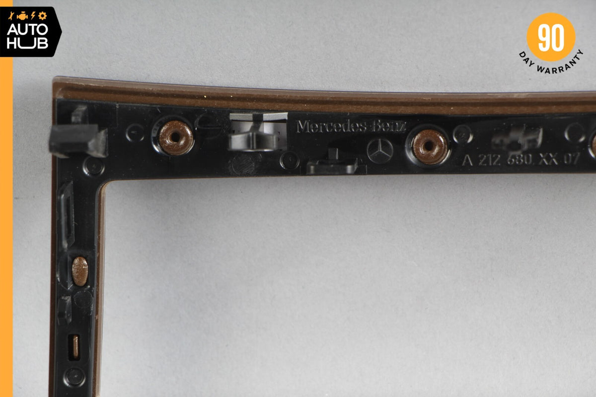 10-13 Mercedes W212 E350 E550 AC A/C Climate Control Switch Trim Bezel Wood OEM - photo 7