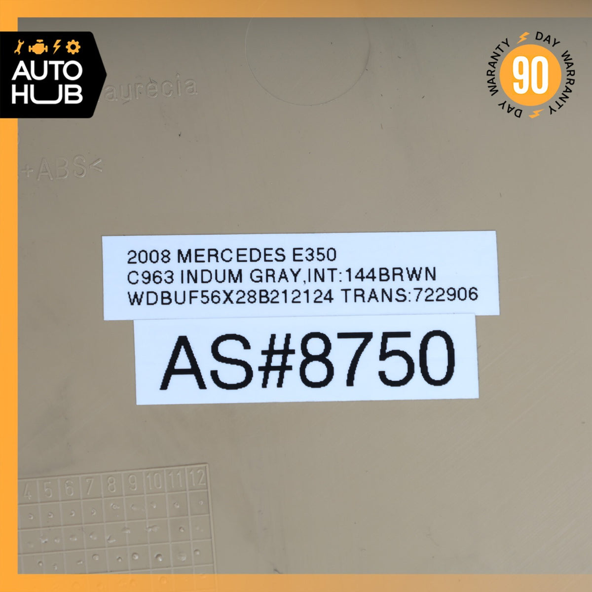 07-09 Mercedes W211 E350 E550 E63 Left Side Dashboard Trim Cover Panel Beige OEM - photo 12