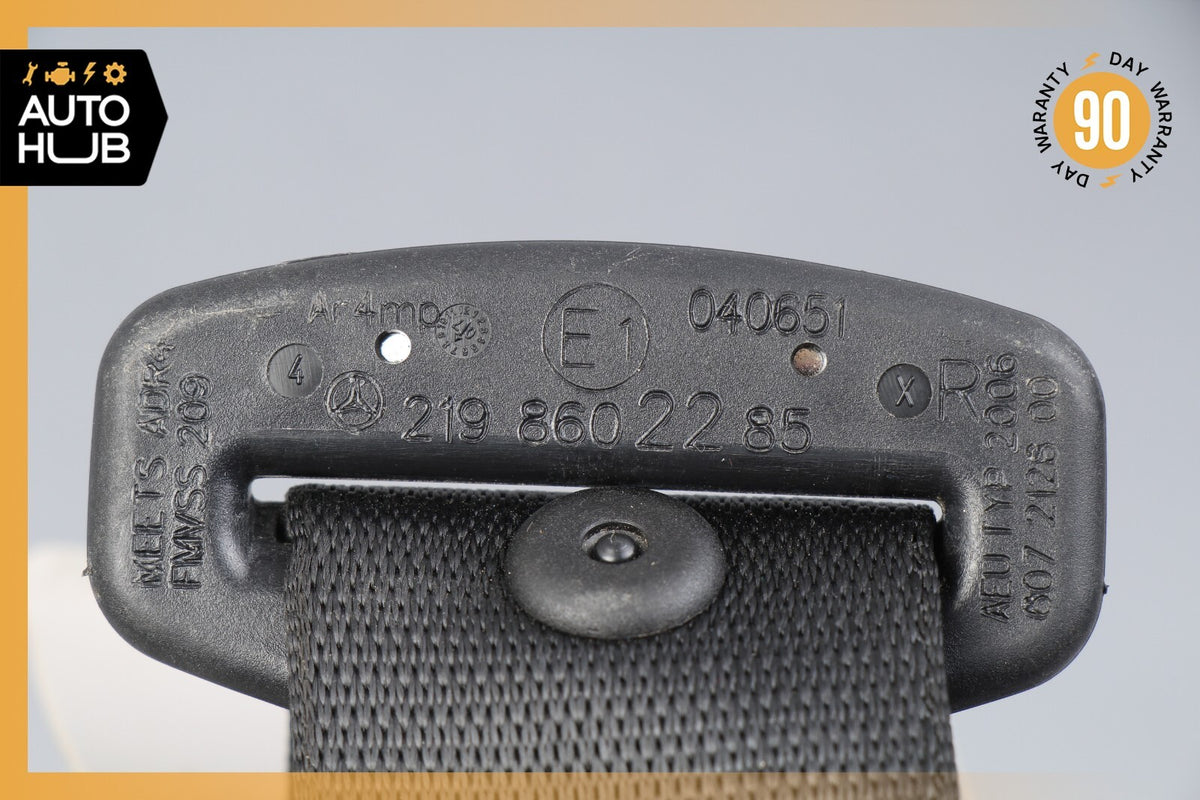 06-11 Mercedes W219 CLS550 CLS500 Rear Right Passenger Side Seat Belt Black OEM - photo 11