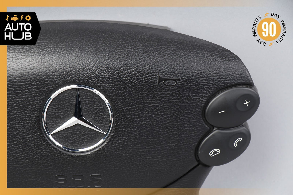 Mercedes R230 SL500 SL55 AMG CLK500 E350 Steering Wheel Airbag Air Bag Black OEM - photo 3