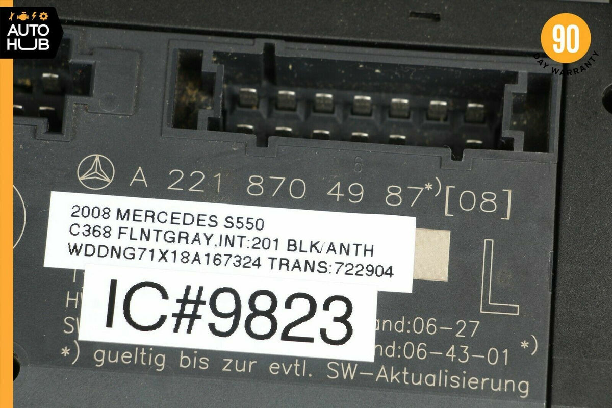 07-13 Mercedes W221 S550 S400 Front Left Driver Side Under Seat Control Unit OEM - photo 8