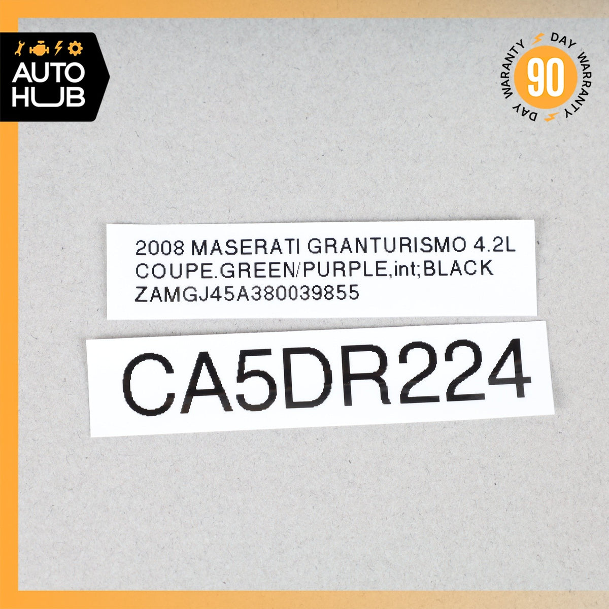 08-14 Maserati GranTurismo M145 Left Driver Side Door Airbag SRS Black OEM 66k - photo 16