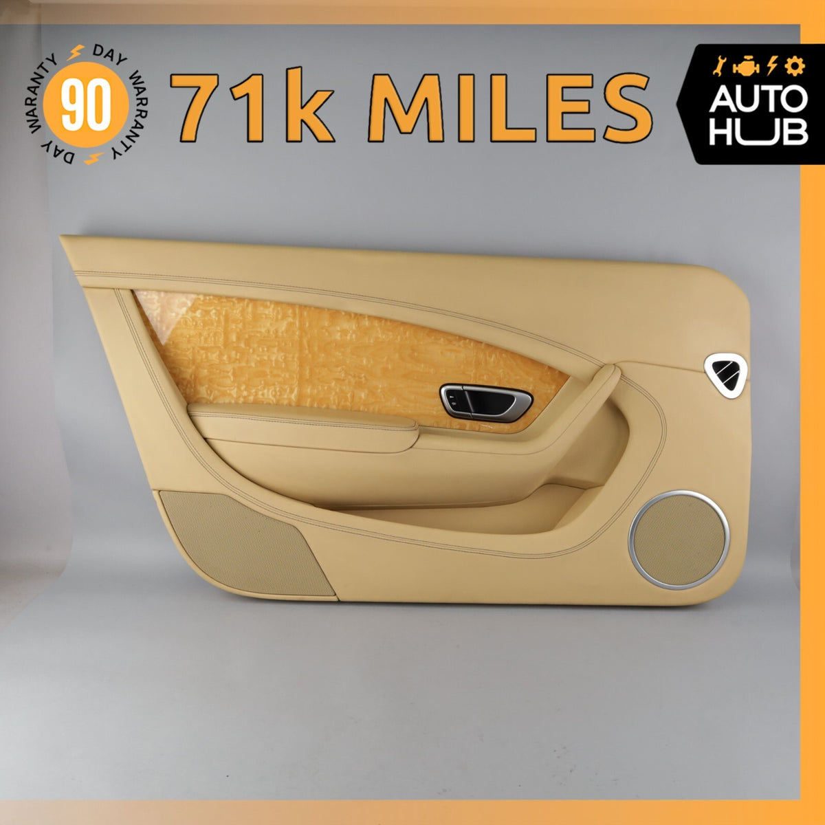 12-15 Bentley Continental GTC Convertible Left Side Interior Door Panel OEM 71k - photo 1