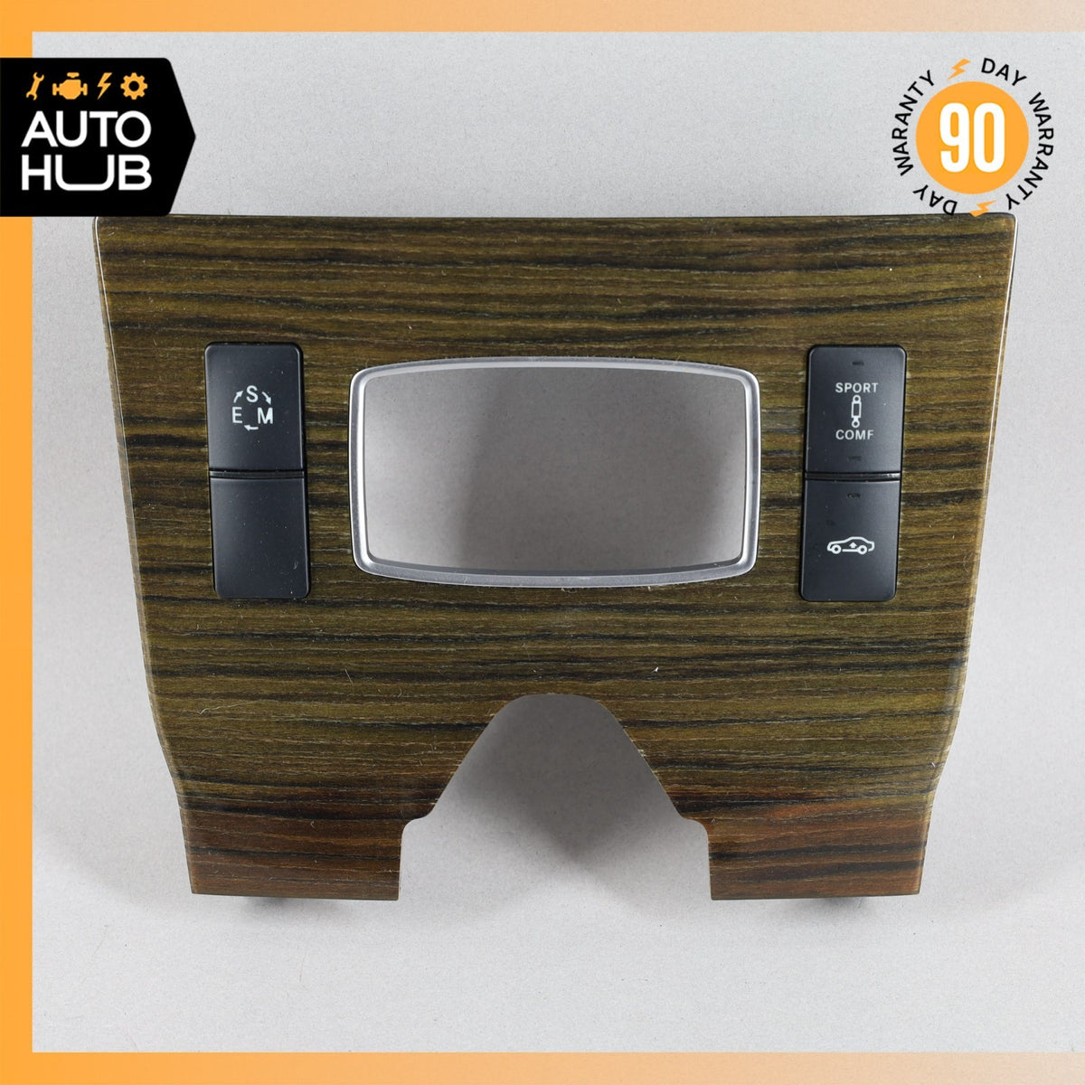 Mercedes W218 CLS550 Center Console Switch Trim Bezel Cover Wood OEM - photo 1