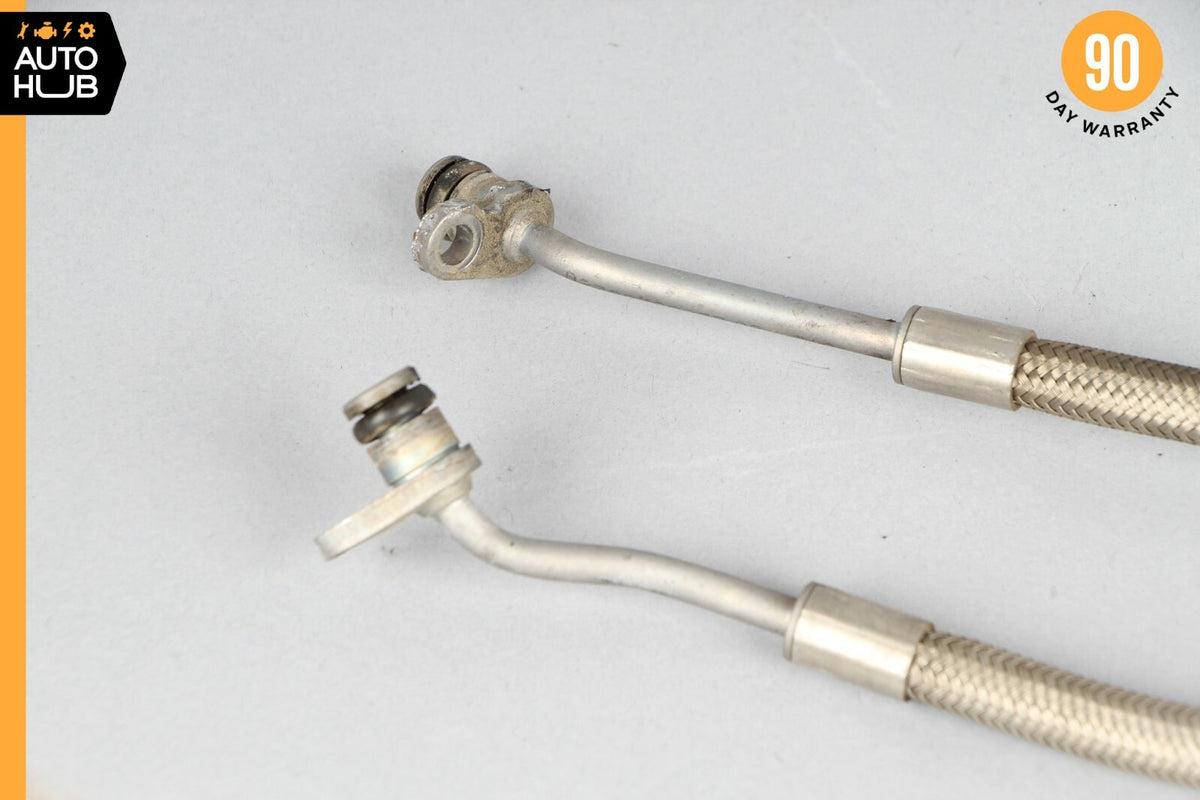 Mercedes W221 S550 Right & Left Engine Motor Charger Feed Oil Hose Line Pipe Set - photo 5