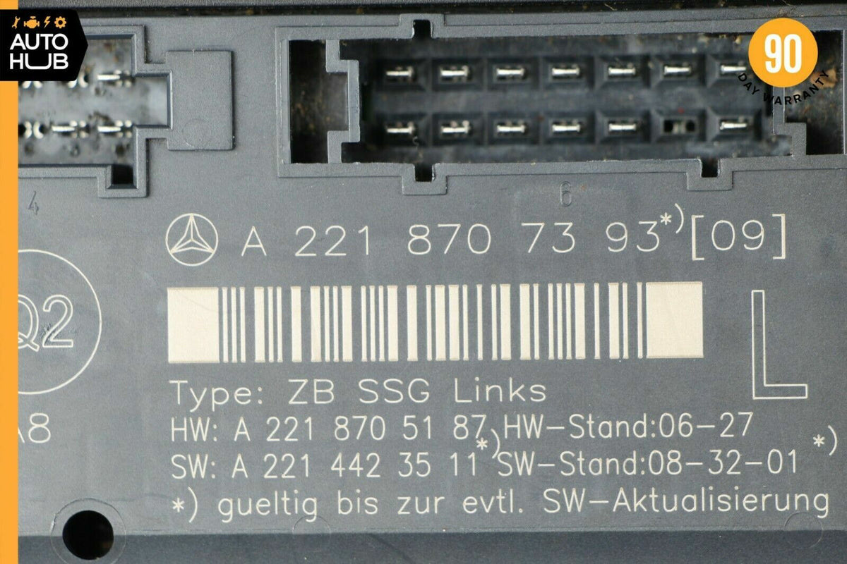 07-13 Mercedes W221 S550 S400 Front Left Driver Side Under Seat Control Unit OEM - photo 7