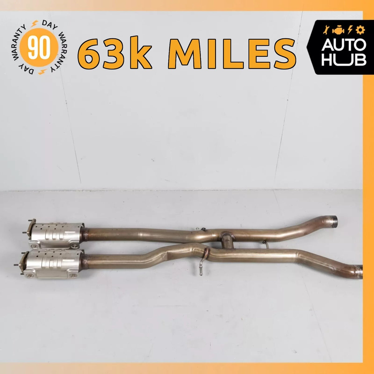 Bentley Continental GTC 6.0L Middle Mid Pipe Exhaust Downpipe Left & Right 63k - photo 1