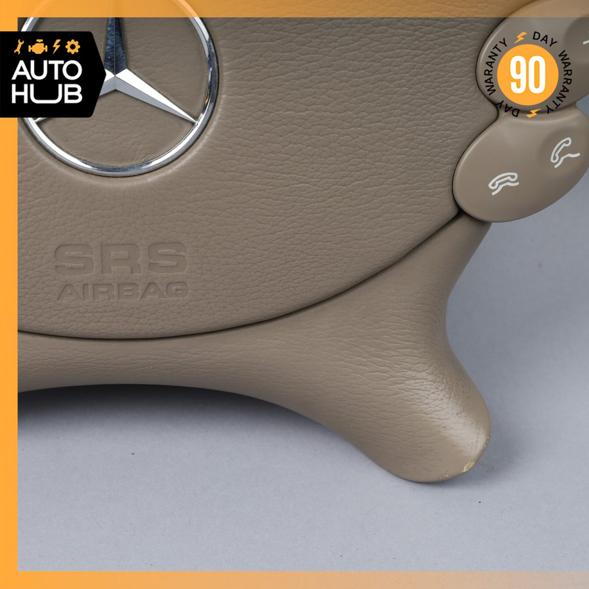 Mercedes R230 SL500 SL55 AMG CLK500 E350 Steering Wheel Airbag Air Bag Beige OEM - photo 4