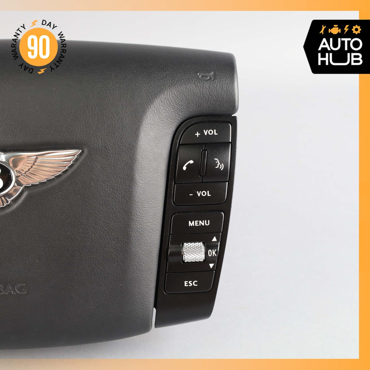 03-13 Bentley Continental Flying Spur  GT Driver Steering Wheel Airbag OEM - photo 4