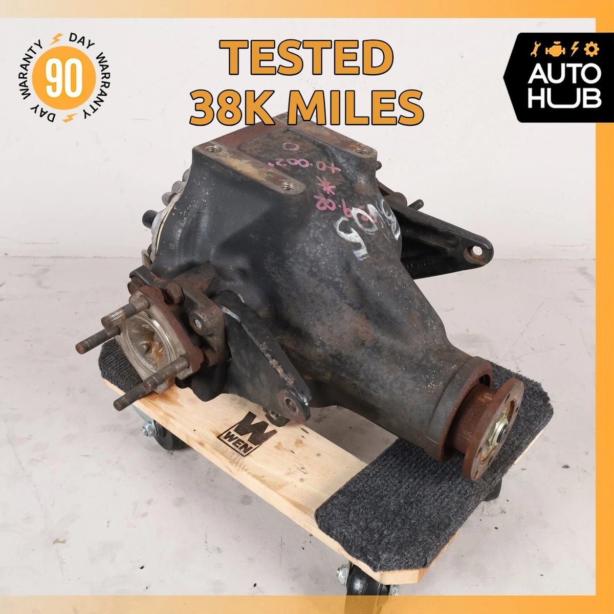 00-04 Aston Martin DB7 Vantage Auto Rear Differential Diff Axle Carrier 3.06 38k - photo 1
