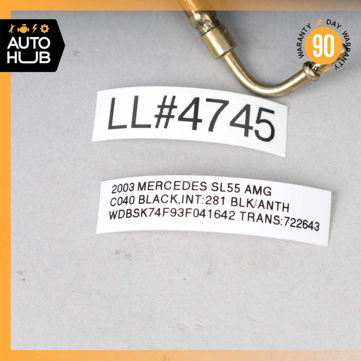 Mercedes R230 SL55 SL500 Convertible Top Right Side Load Assist Cylinder OEM - photo 12