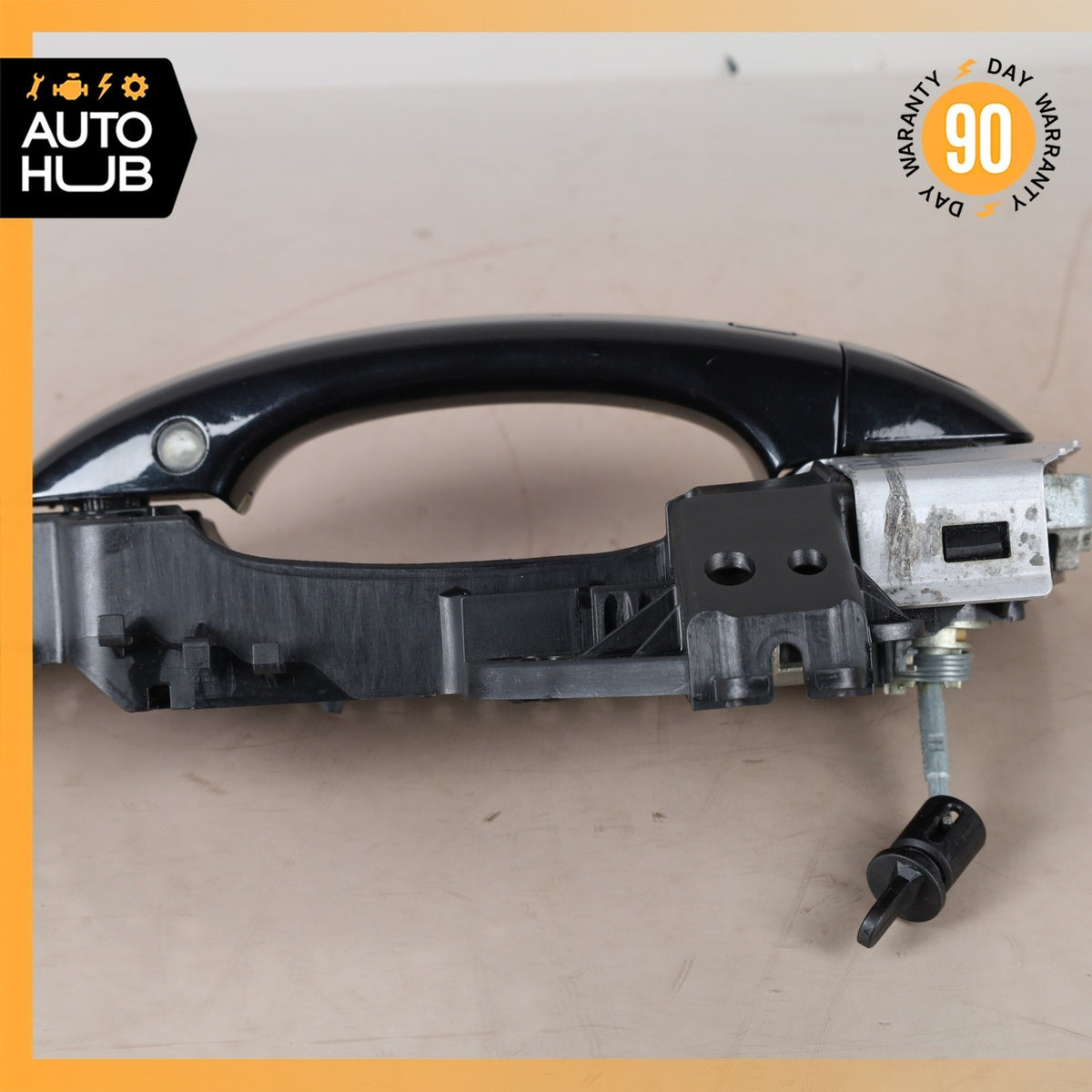 Audi D4 A8L Front Left Driver Exterior Door Handle Black 4H1837885 OEM - photo 10