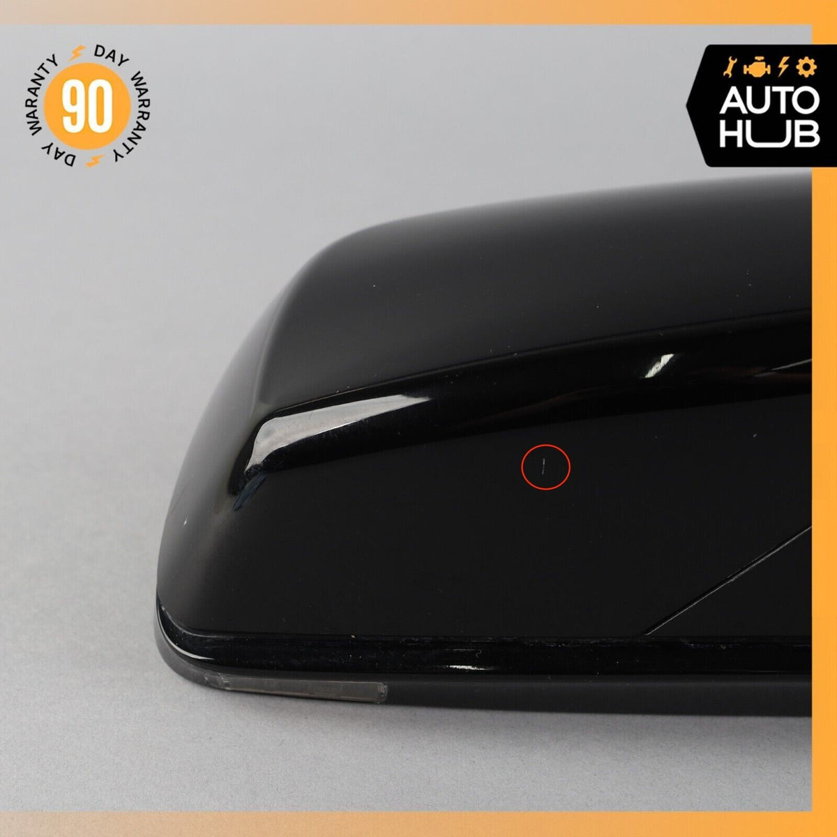 06-10 BMW E64 650i Right Passenger Side Rear View Door Mirror Jet Black OEM 71k - photo 12