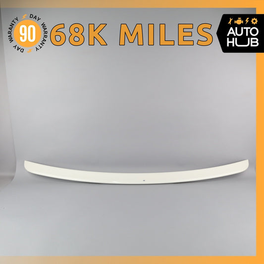 03-09 Mercedes W211 E63 AMG E350 Trunk Lid Molding Trim Spoiler Wing White OEM - photo 1