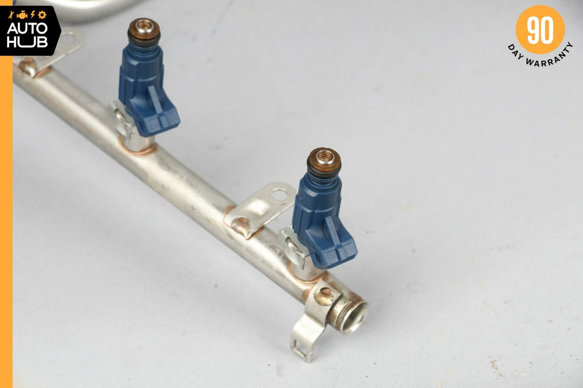 01-05 Mercedes R170 SLK320 ML320 E320 Fuel Injector Rail W/ Fuel Injectors OEM - photo 2