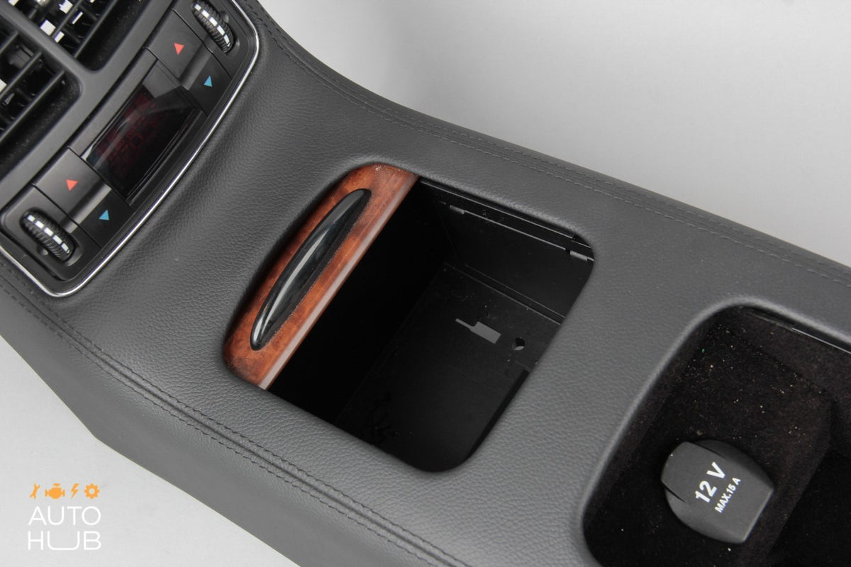 06-11 Mercedes W219 CLS550 CLS500 Rear Center Console Armrest Arm Rest Black OEM - photo 9