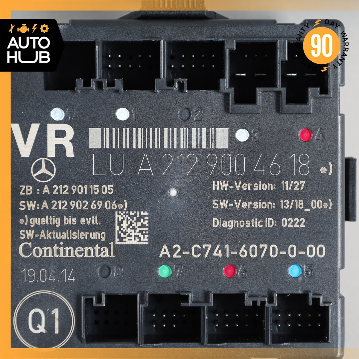 08-18 Mercedes R172 SLK250 E400 Front Right Side Door Control Module OEM 74k - photo 8