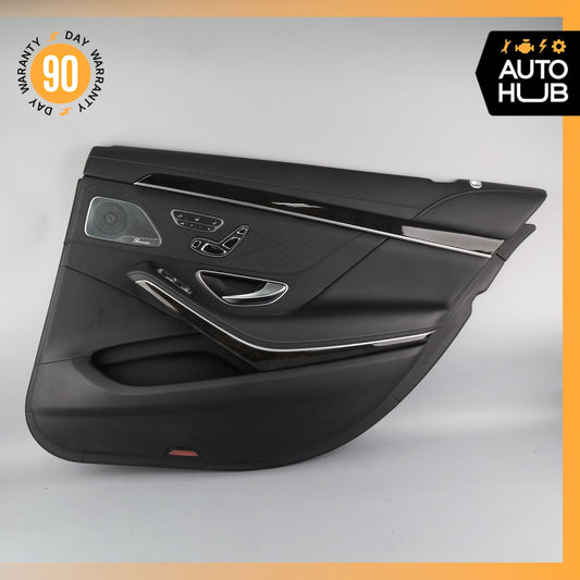 14-20 Mercedes W222 S63 AMG S550 Rear Right Door Panel Exclusive Black OEM - photo 1