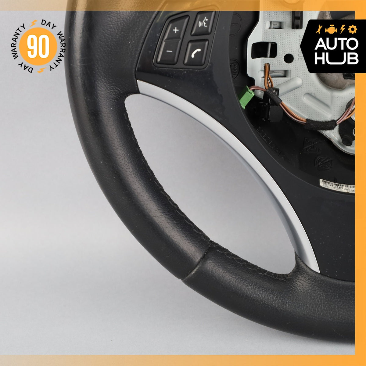 BMW E88 128i 135i Sport Steering Wheel Black w/ Switch 32306795574 OEM - photo 7