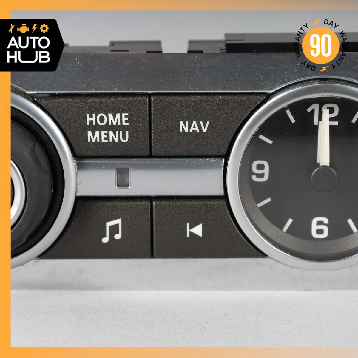 10-13 Land Rover LR4 HSE Dashboard Radio Control Switch Panel w/ Clock OEM - photo 4