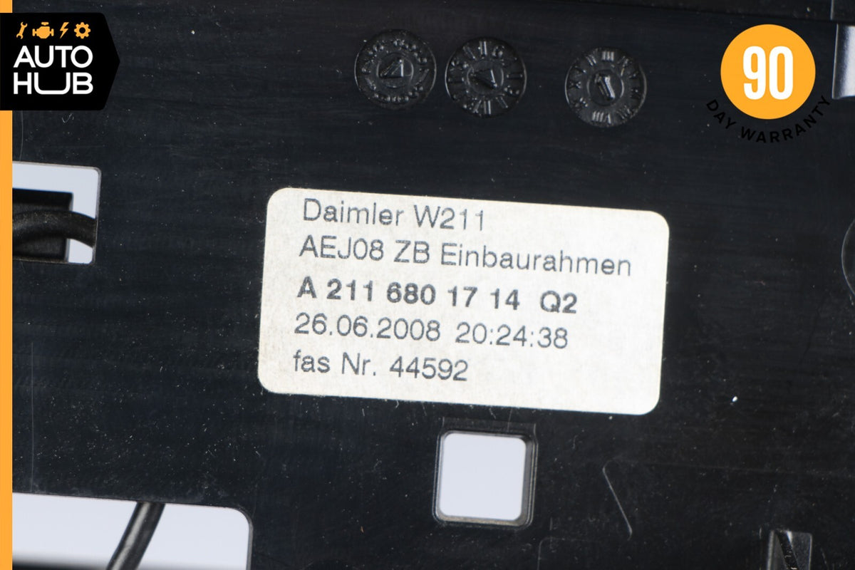 07-09 Mercedes W211 E350 CLS550 E63 AMG Hazard Switch Control Panel Wood OEM - photo 9