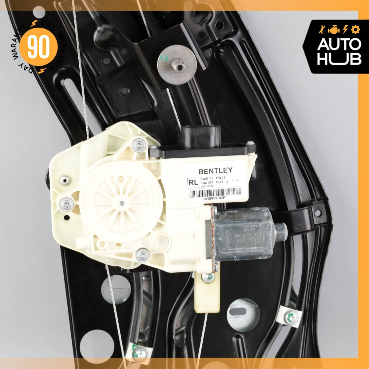12-17 Bentley Continental GT Rear Left Side Quarter Window Regulator Motor OEM - photo 8