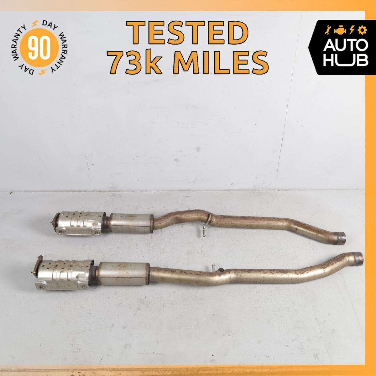Bentley Continental GT 6.0L Middle Exhaust Downpipe Left & Right Side OEM 73k - photo 1