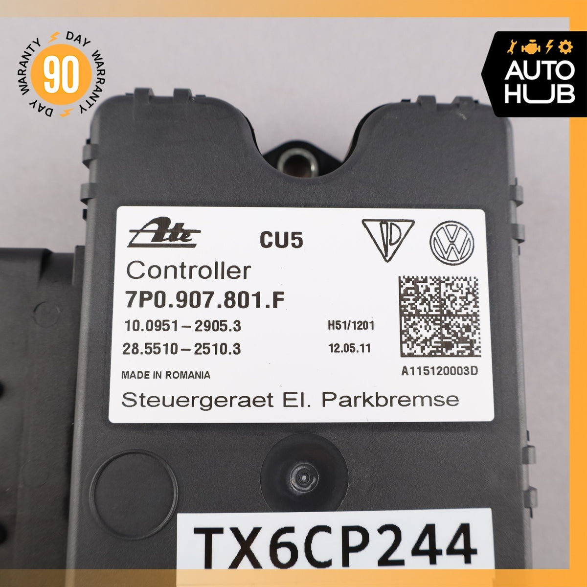 11-18 Porsche Cayenne 958 Electronic Parking Brake Control Module 7P0907801F OEM - photo 8