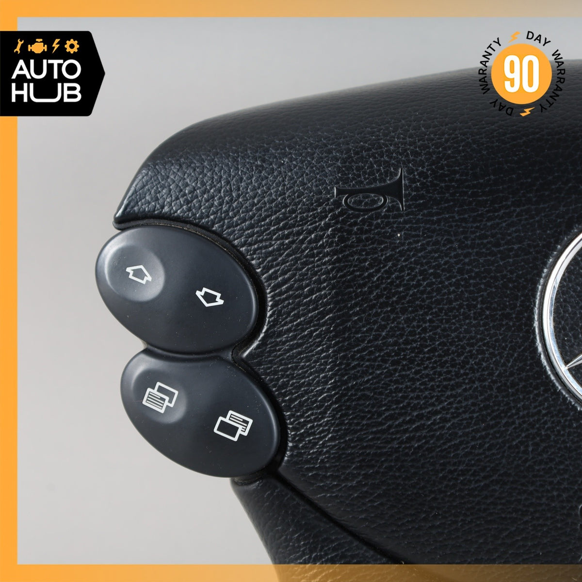 Mercedes R230 SL500 SL55 CLK500 E350 Steering Wheel Airbag Air Bag Black OEM 88k - photo 3