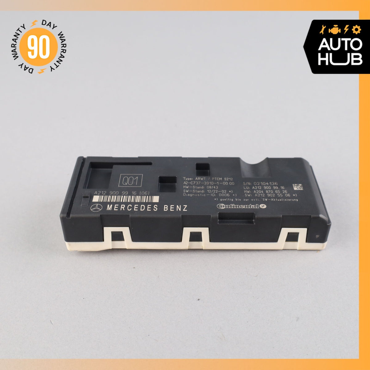 2016 Mercedes W212 E350 Trunk Lid Liftgate Tail Gate Control Module OEM - photo 5