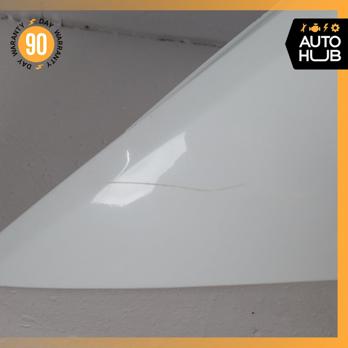 08-13 BMW E82 128i Front Left Driver Fender Cover Panel White 41357133227 OEM - photo 7