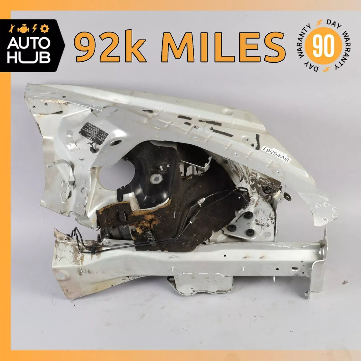03-10 Bentley Continental GT Front Left Frame Apron Beam Inner Fender OEM 92k - photo 1