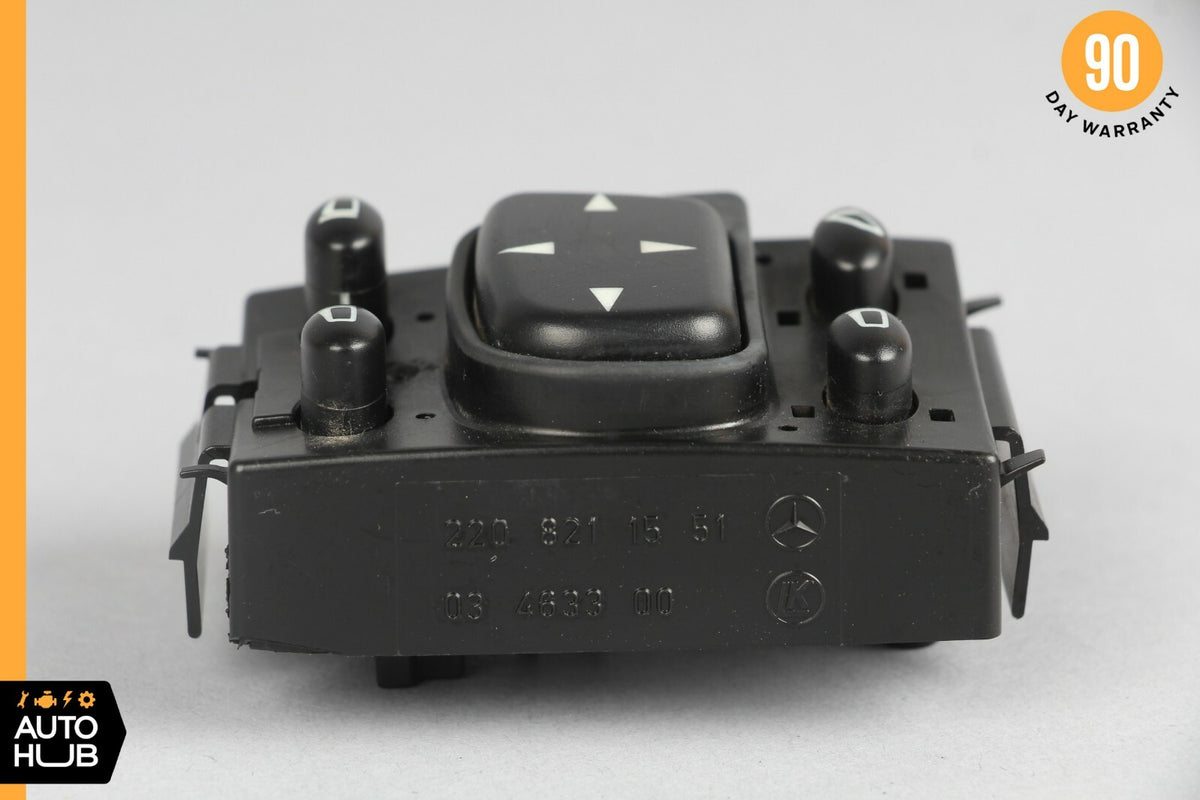00-06 Mercedes W220 S430 S55 AMG Side Rear View Mirror Adjust Switch Button OEM - photo 4