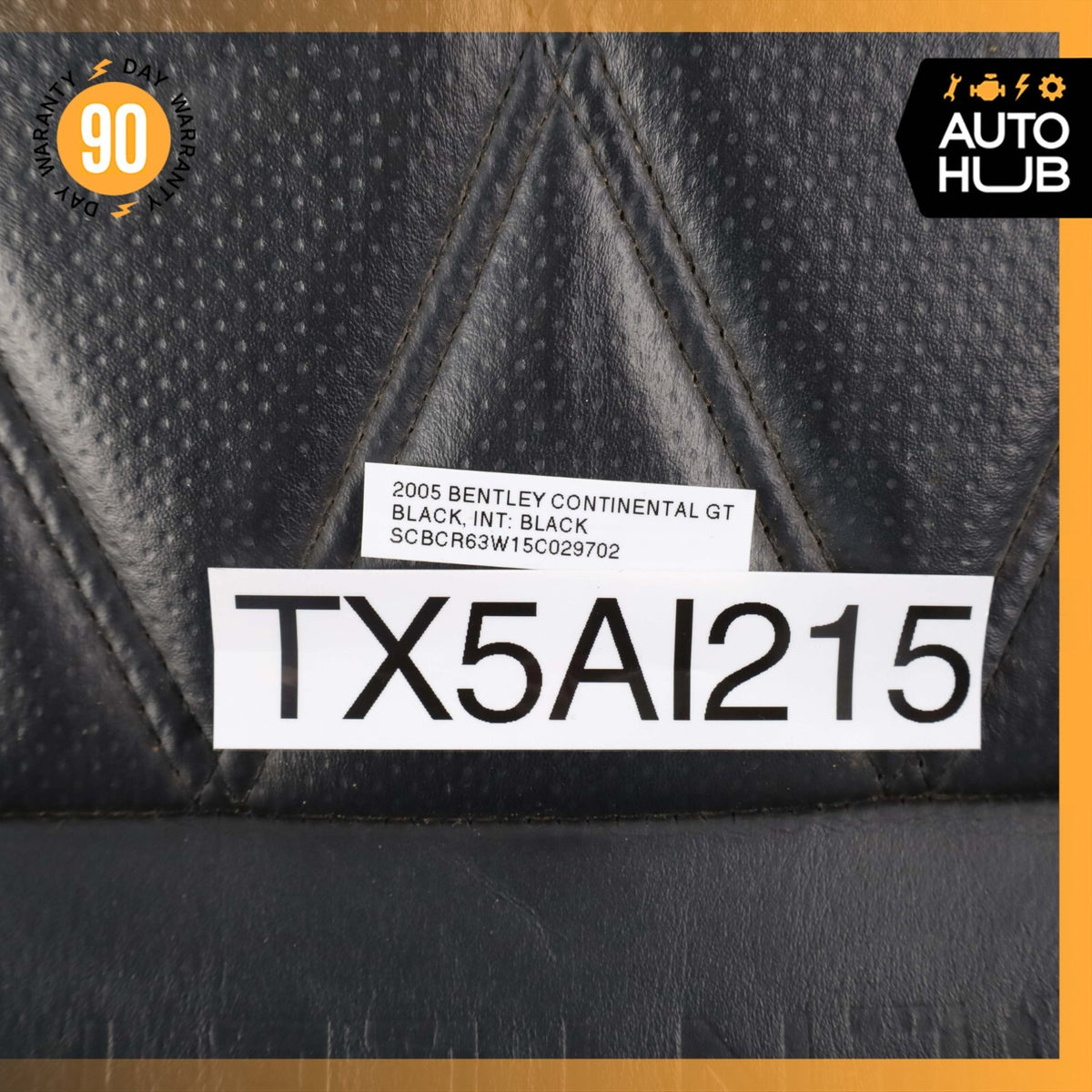 03-10 Bentley Continental GT Front Left Side Top Upper Seat Cushion OEM - photo 24