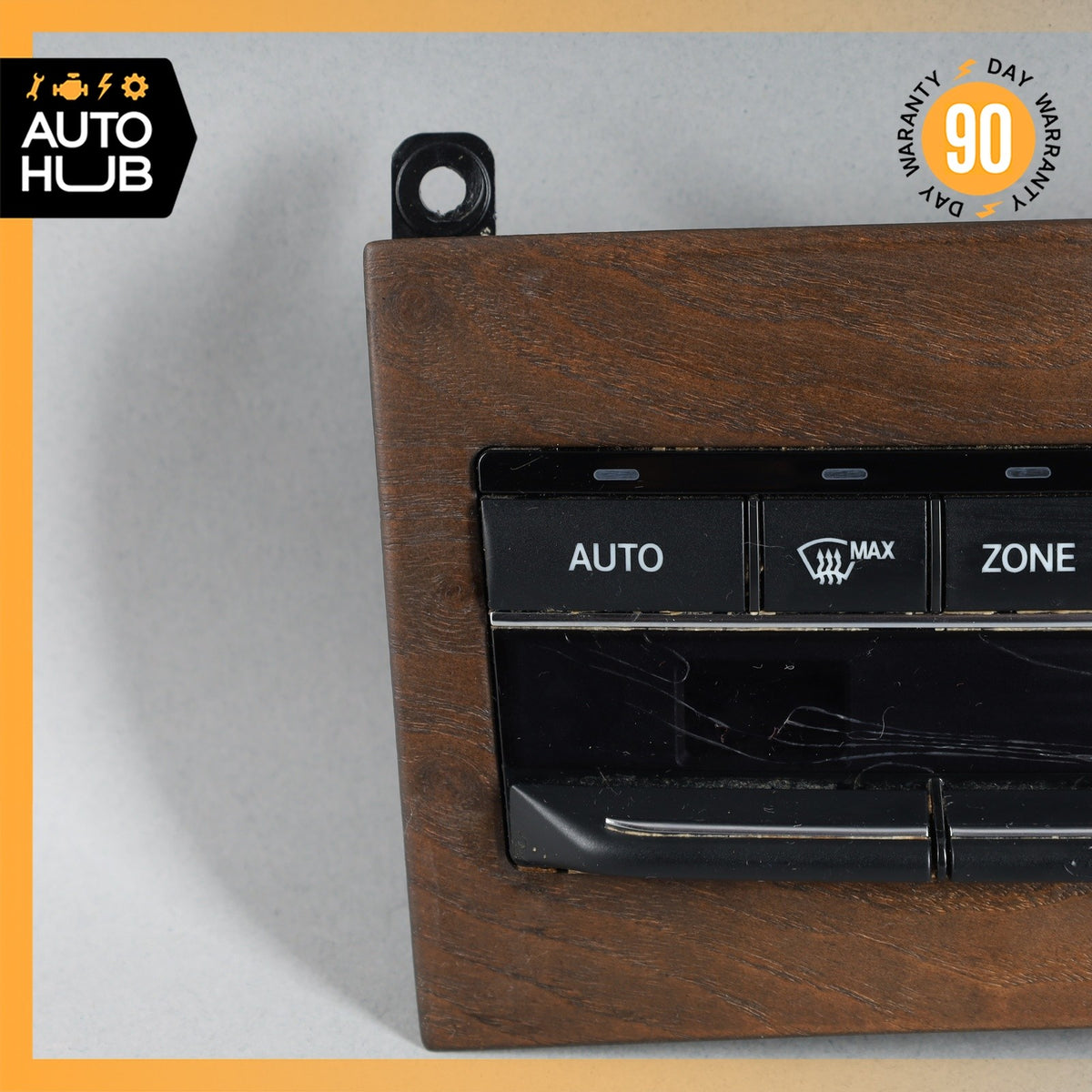 14-17 Mercedes W212 E250 E550 A/C AC Heater Climate Control Switch Wood OEM - photo 2