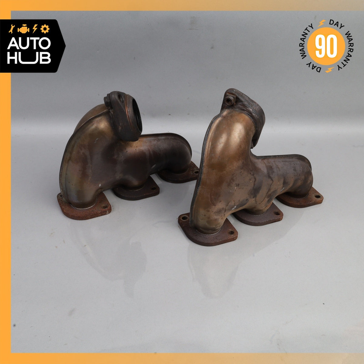 01-02 Mercedes W220 S600 CL600 V12 Exhaust Manifold Rear Set of 2 OEM - photo 1