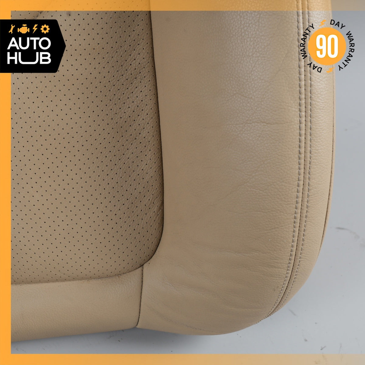 11-18 Porsche Cayenne 958 Front Right Side Seat Upper Cushion Beige OEM - photo 4