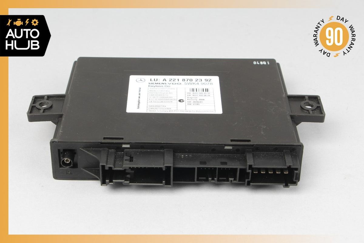 07-10 Mercedes W216 CL550 S400 Keyless Go Control Module 2218702392 OEM - photo 5