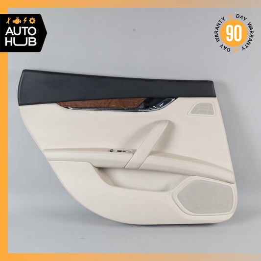 14-17 Maserati Quattroporte M156 S Q4 Rear Left Side Interior Door Panel OEM - photo 1