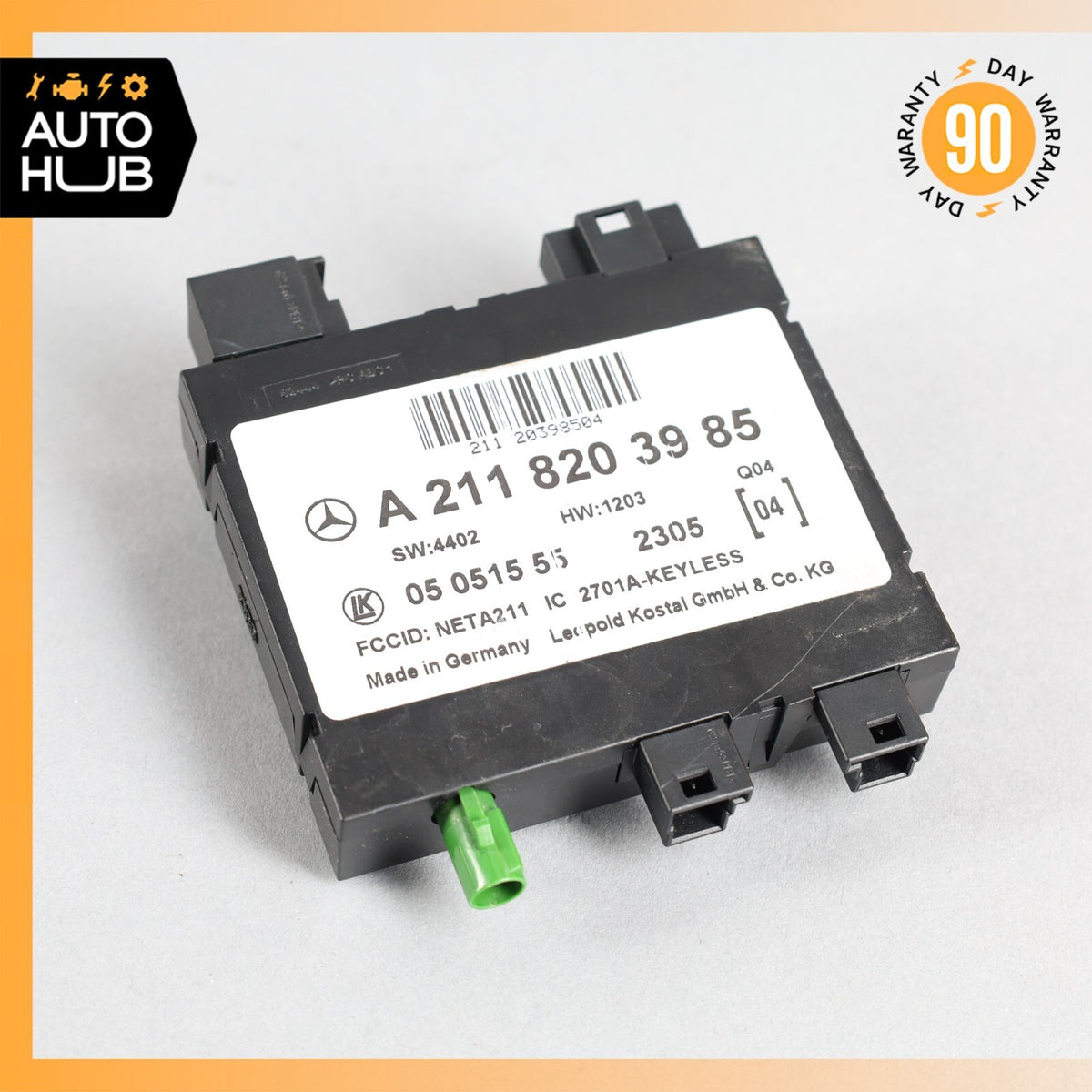 03-11 Mercedes W211 E55 AMG Keyless Go Entry Control Module 2118203985 OEM - photo 1