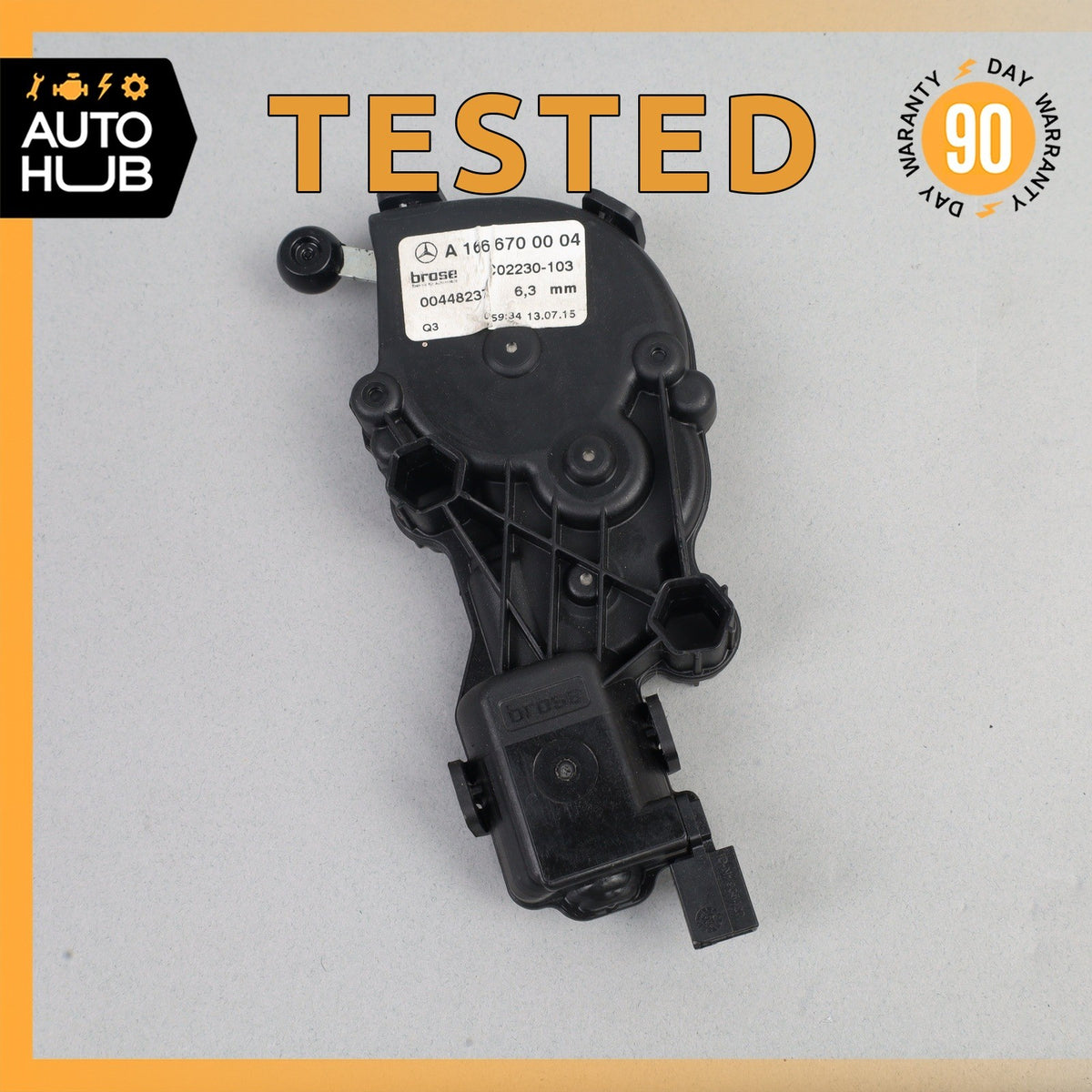 13-16 Mercedes X166 GL350 GL450 Rear Left Quarter Window Regulator Motor OEM - photo 1